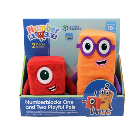 Plyšoví Numberblocks Jednička & Dvojka: Mazliví Kamarádi|Hračky KINT