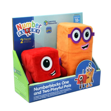 Plyšoví Numberblocks Jednička & Dvojka: Mazliví Kamarádi|Hračky KINT